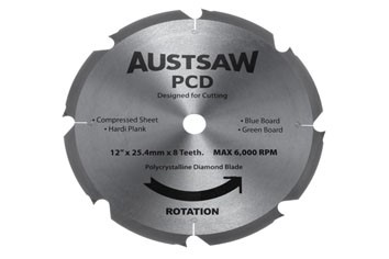 AUSTSAW 300MM( 12IN) POLYCRYSTALLINE DIAMOND BLADE 25.4MM BORE